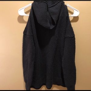 Cold shoulder sweater